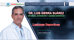 Desktop Screenshot of ortopediadeportiva.com.mx